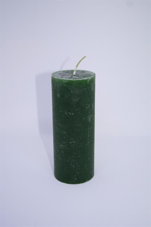 Grangrøn bloklys Ø6 højde 15cm